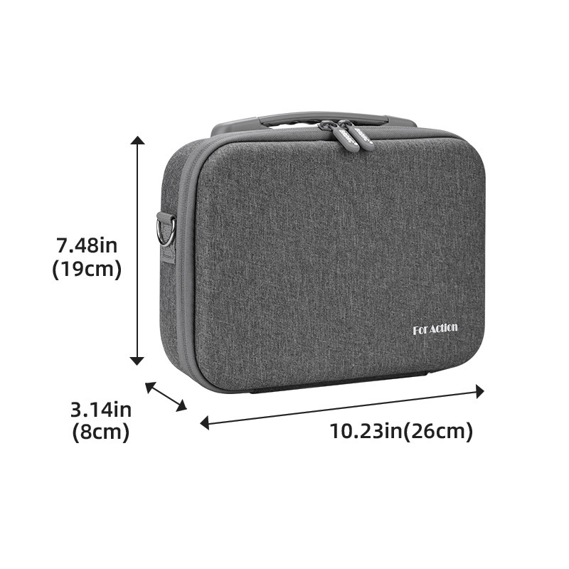 BRDRC AC5005 Geantă de umăr Crossbody pentru DJI Action 5Pro/4 Cameră de sport — Cutie de stocare portabilă