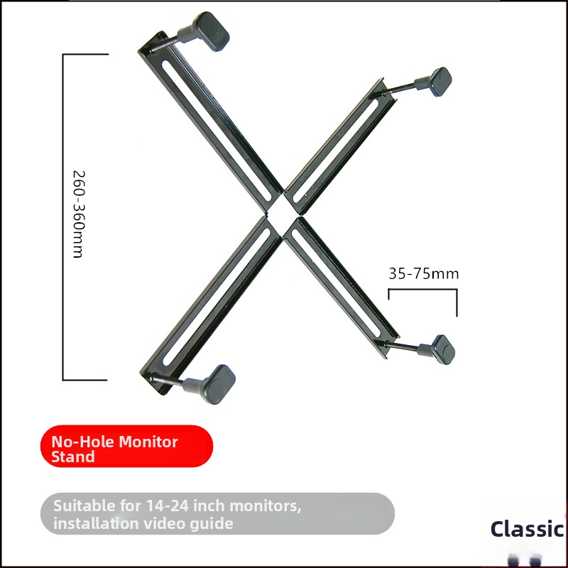 Držiak monitora bez dier • hmotnosť 1 kg • uvedené na trh 2022-04 • priame dodávky z továrne • faktúra k dispozícii