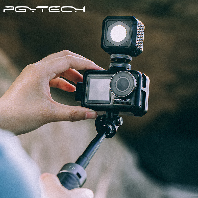 PGYTECH Carcasă de protecție pentru OSMO ACTION, model P-11B-010; Material: PC și silicon; Compatibil cu OSMO ACTION; Include carcasa și manual de instrucțiuni.