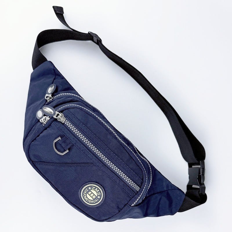 Unisex crossbody torba za struk, najlon, street fashion, proljeće 2025, zatvarač, džep za telefon