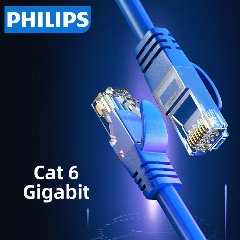 Philips CAT6 neapšūts Ethernet kabelis ar savienuļotām pāriem, 8 vadus, Ø0,5 mm, RJ-45, modeļa SWA1946/93