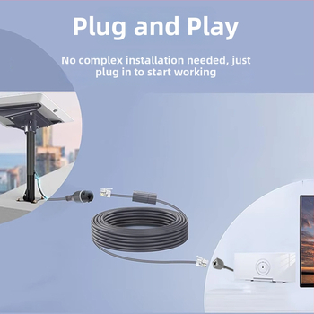 Kábel siete Category 7 vonkajší IP68 vodeodolný predlžovací kábel s RJ-45, 1200 Mbps, dĺžka 0,2–3 m