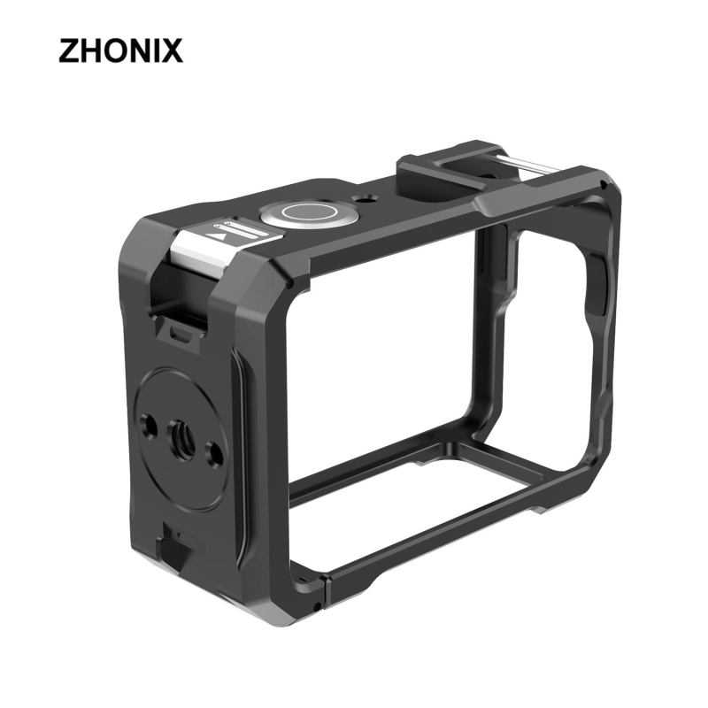 DJI Action 6 Carcasă de protecție din aliaj de aluminiu cu cadru de extindere (rabbit cage) și suport cu shoe rece, personalizare logo
