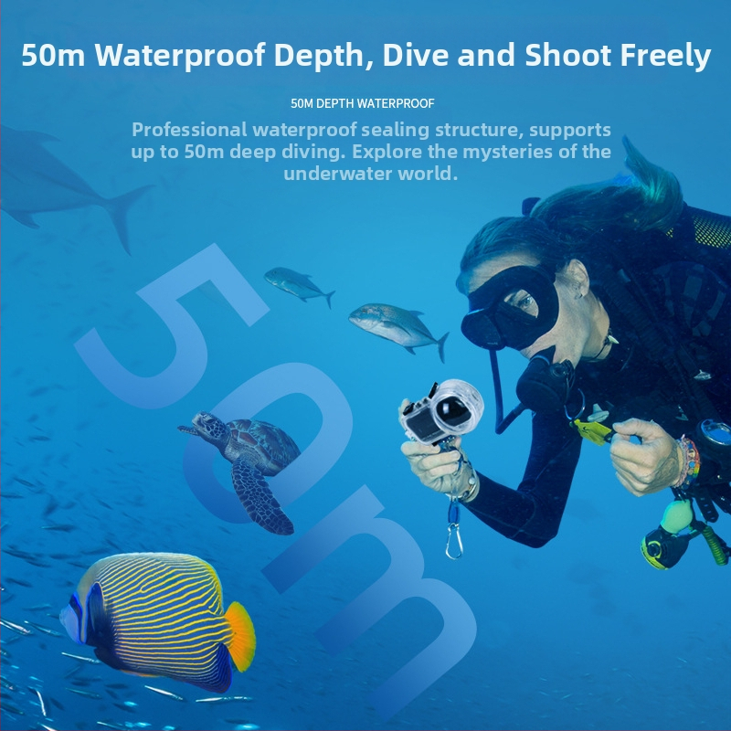 Carcasă de scufundare pentru insta360 X3 de Futaihong; Material: PC + oțel inoxidabil + acrilic; Logo personalizabil