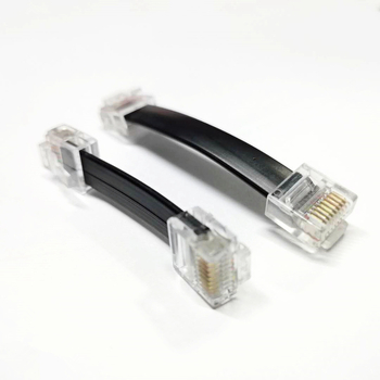 8-jezgreni plosnati Ethernet kabel, 8P8C, plosnati višestruki kabel s RJ45 konektorima, kratko tijelo