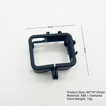 Plastový rám pre Insta360 GO 3S s dvomi studenými držiakmi a nabíjacím priestorom – ochranný rám tela