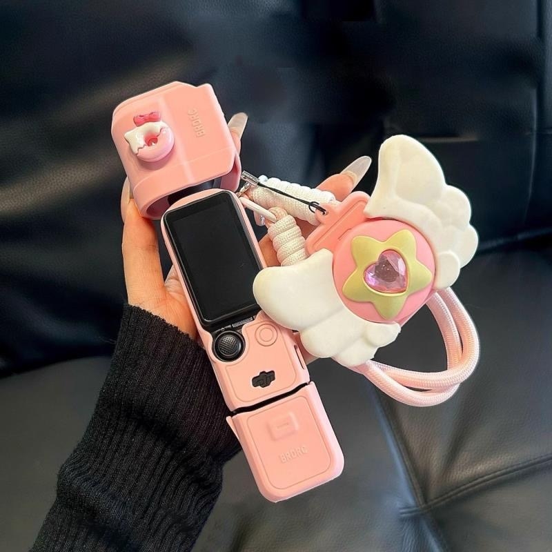 Carcasă din silicon pentru Pocket3 — Protecție pentru obiectiv, Silicon moale, Accesorii pentru cameră cu gimbal