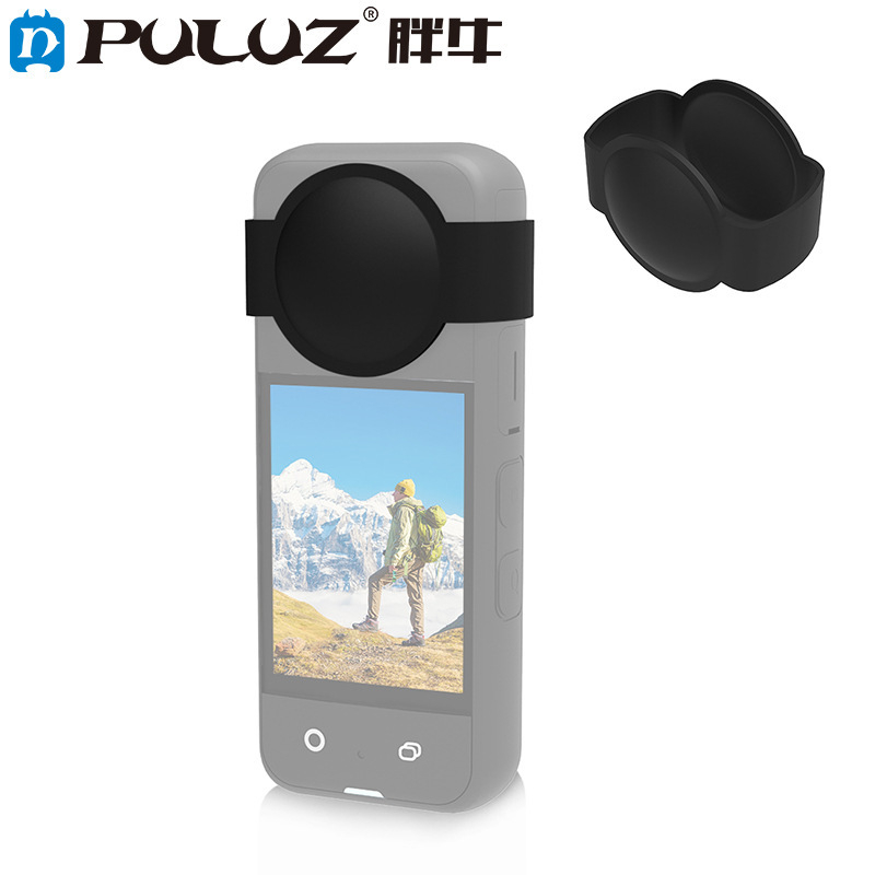 Puluz Fat Cow Pu830b husă din silicon pentru obiectiv Insta360 One X3