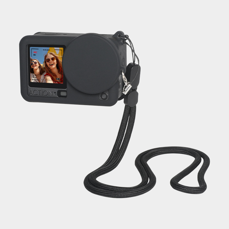 Silikónový ochranný kryt pre DJI Action 6, značky Strange Leaves; model: DJI Action 6; materiál: silikón