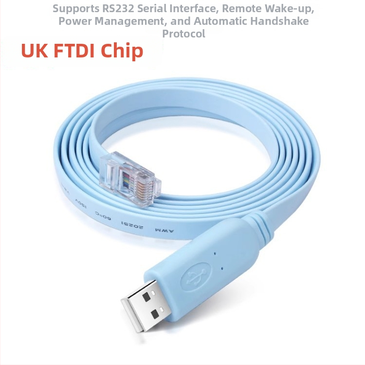 FTDI USB-C na RJ-45 RS232 konzolový kábel pre notebook s FTDI čipom