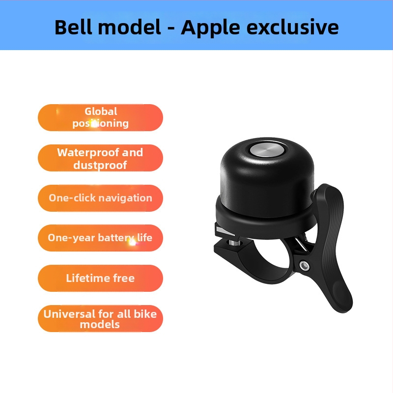 Kerékpárlokátor anti-lopás nyomkövetéssel, pohártartó MTB-hez – AirTag kompatibilis, ABS, 220 mAh, iOS