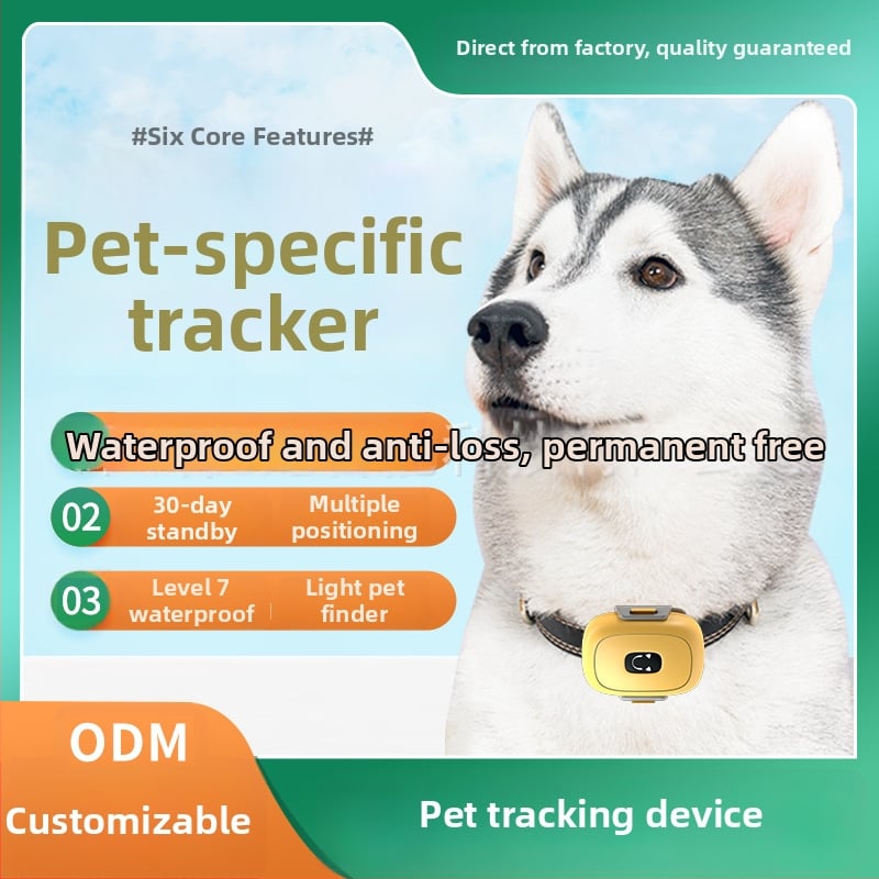 GPS gyvūnėlių sekiklis (ABS, polimerinė baterija, 32 MB atmintis, GPS tikslumas 1-5 m)