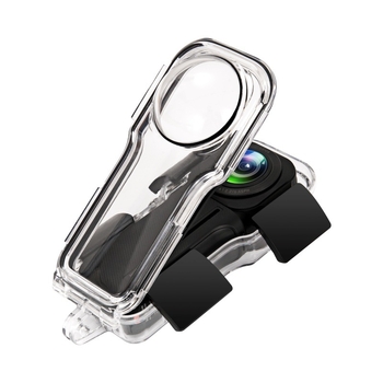 Carcasă subacvatică pentru Insta360 One RS 1.0-inch Leica panoramă cameră — rezistentă la apă până la 40 m, PC rezistent la coroziune + lentilă din sticlă opticǎ (adâncime 40 m; PC rezistent la coroziune; lentilă din sticlă opticǎ)