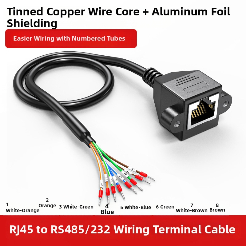 Juxin Riadiaca línia RJ45 na 8P8C kábel pre ladeniu RS232/485, skrútený pár