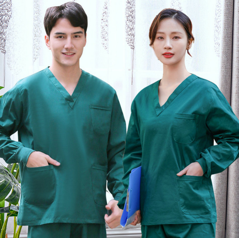 Unisex medicinski scrubs za pranje ruku, za operacijsku dvoranu i stomatološke klinike, pamuk i odvodi vlagu
