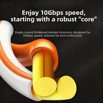 Cablu Ethernet RJ-45 CAT7 ecranat, 10Gbps, utilizare în interior