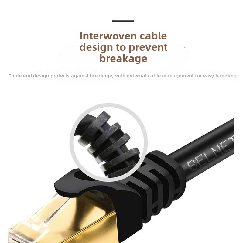 Cablu Ethernet RJ-45 CAT7 ecranat, 10Gbps, utilizare în interior
