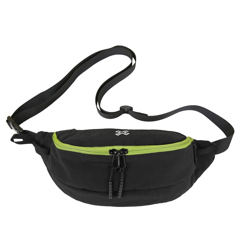 Muška nylon crossbody torba, urban stil, zatvarač, poliester podstava, laminirani unutarnji džep