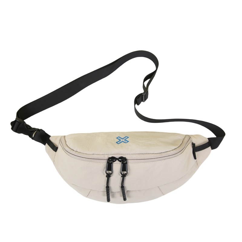 Muška nylon crossbody torba, urban stil, zatvarač, poliester podstava, laminirani unutarnji džep