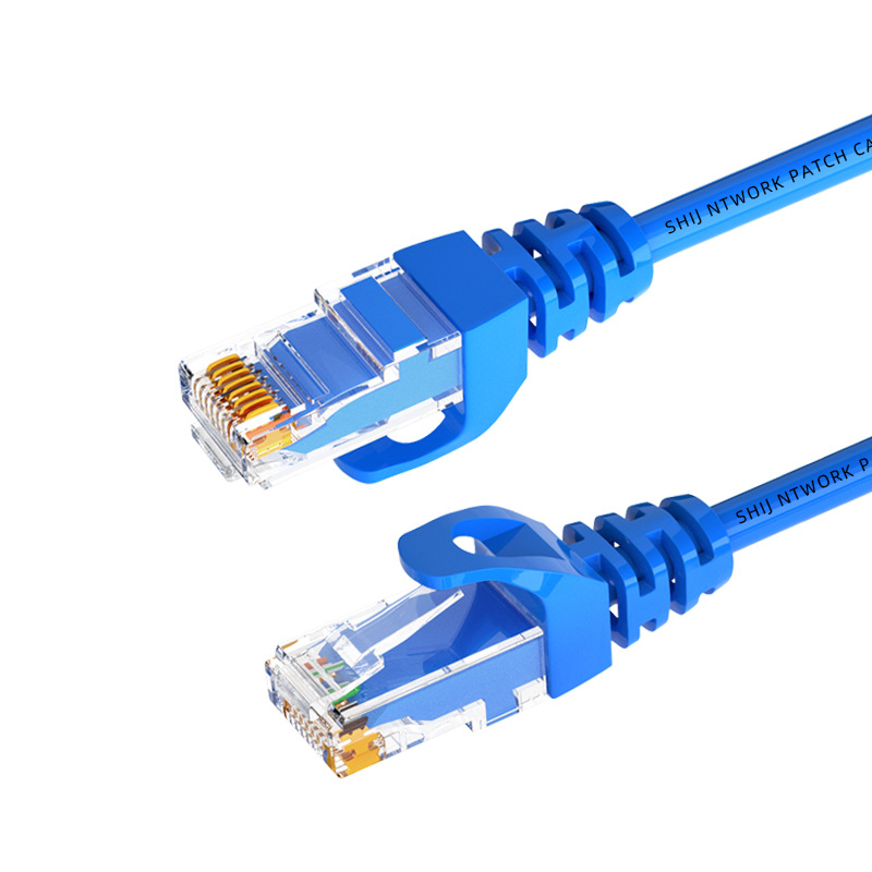 Cablu Cat6 Ethernet patch - conector RJ-45, utilizare în interior, viteză Gigabit, conductor din aluminiu acoperit cu cupru