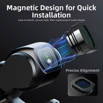 Μαγνητικός μακροφακός για Osmo Pocket 3 – αλουμινένιο σώμα 6063 + οπτικό γυαλί, φίλτρα ND, CPL, UV, 7 g