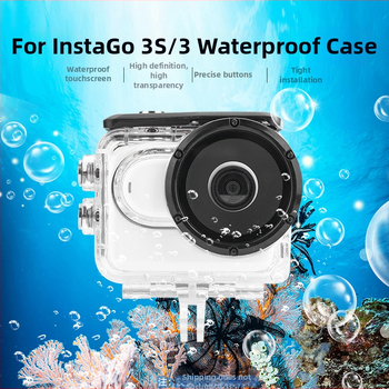 Carcasă protector subacvatică pentru Insta360 GO3/GO3S, husă impermeabilă, model Ewb9939, OEM