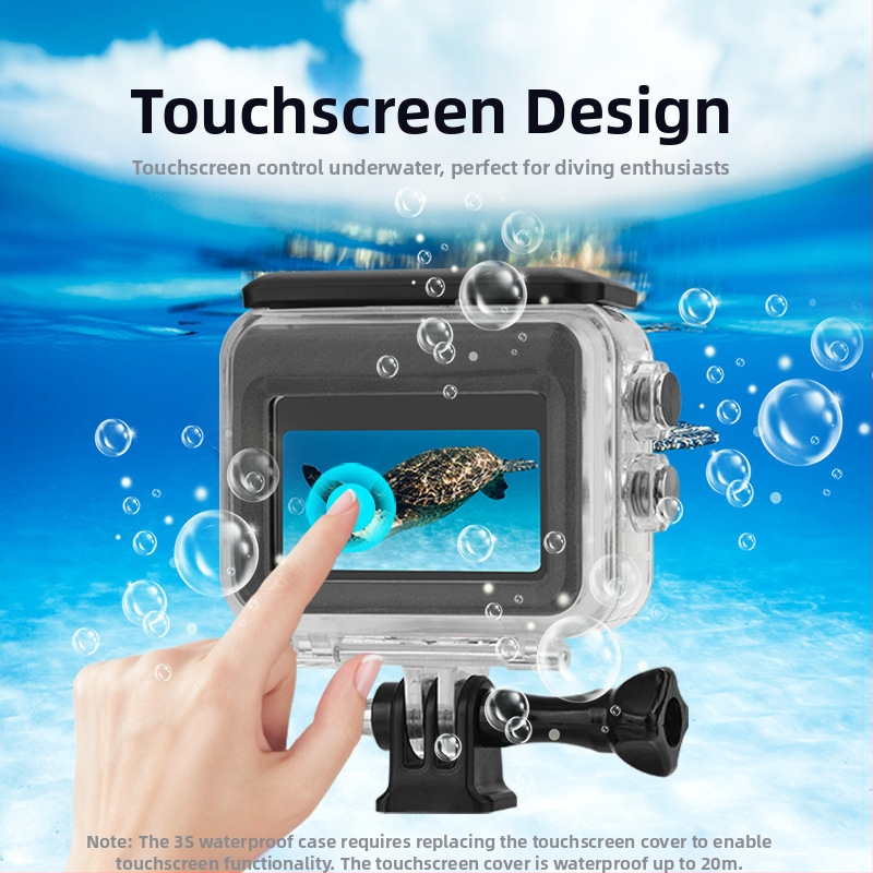 Carcasă protector subacvatică pentru Insta360 GO3/GO3S, husă impermeabilă, model Ewb9939, OEM