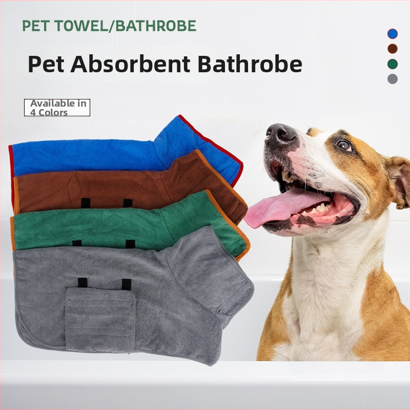 Suņa vannas halāts, ātri žūstošs absorbējošs dvielis, ziemas iekšējā apģērba Corgijam