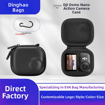 Držiak DJI Osmo Action Nano – vodotesný pevný obal s Wulong látkou, EVA a krištáľovým velúrom, hot-press formovanie, model DJI-1, nosnosť 2 kg