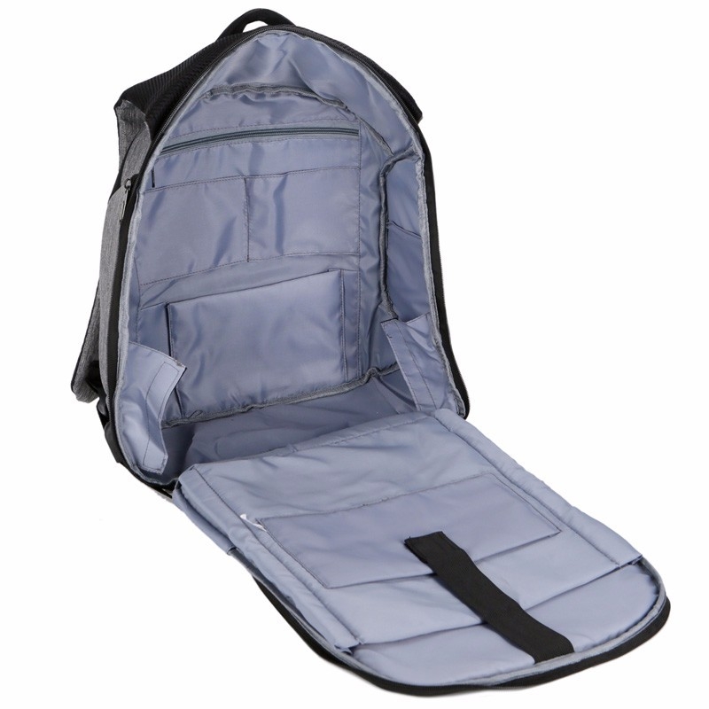 Rucsac laptop cu carcasă rigidă, antifurt, nailon, 20-35L, încărcare USB, impermeabil și rezistent la uzură, protecție la șocuri