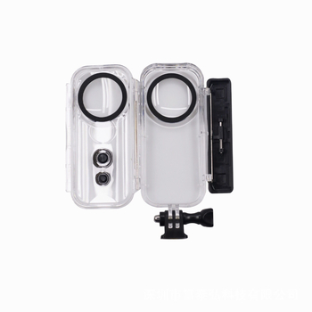Κάλυμμα προστασίας Insta360 One X – Αδιάβροχο και ανθεκτικό στις πτώσεις; Υλικά: Οπτικό γυαλί, PC, ανοξείδωτος χάλυβας; Προσαρμοζόμενο λογότυπο; Περιλαμβάνει: θήκη αποθήκευσης, οδηγός, κλειδί