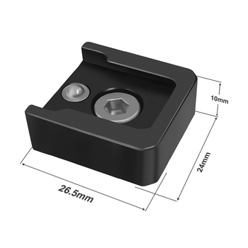 Adaptor 1/4 pentru suport rece pentru cage-ul unei camere fără oglindă – aliaj de aluminiu, montaj rapid, bază anti-cădere, pentru iluminare și microfon