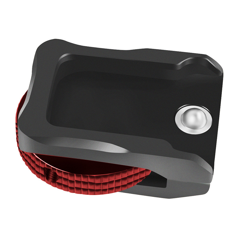 Adaptor 1/4 pentru suport rece pentru cage-ul unei camere fără oglindă – aliaj de aluminiu, montaj rapid, bază anti-cădere, pentru iluminare și microfon