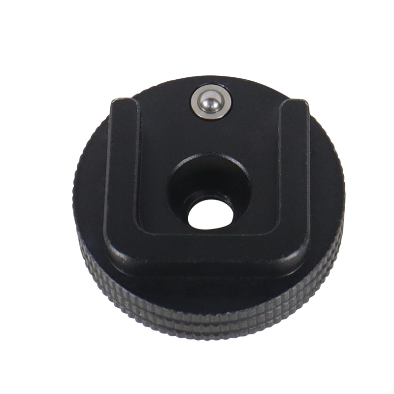 Adaptor 1/4 pentru suport rece pentru cage-ul unei camere fără oglindă – aliaj de aluminiu, montaj rapid, bază anti-cădere, pentru iluminare și microfon