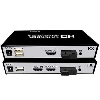 HDMI optinis KVM plėtiklis 20 km, 1080P, USB klaviatūra pelė, SC sąsaja, modelis GT-YCQ-20A