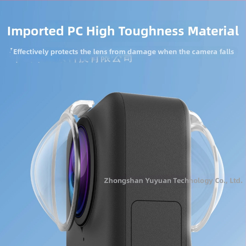 DJI Osmo360 objektiivi kate — kõrge läbipaistvus, kukkumiskindel ja kriimustustele vastupidav (Saderīgs ar Osmo360; Modelis: Osmo360; Kohandatud proovid)