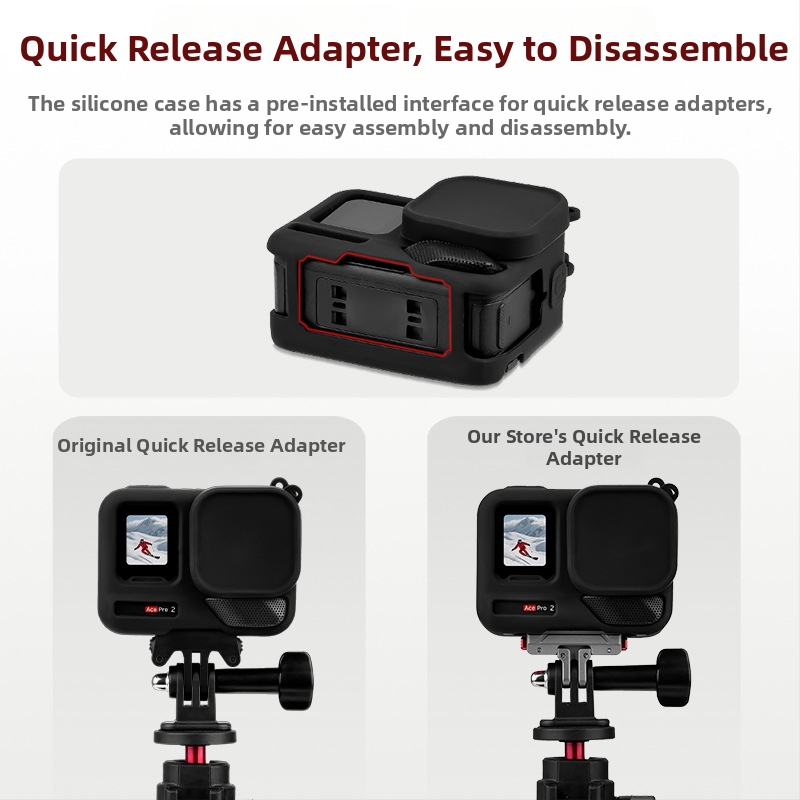 Insta360 Ace Pro 2 Ochranný Silikónový Kryt Těla a Príslušenstvo Objektívu (OEM, AC2012, Licencované Súkromné Značky: Áno)