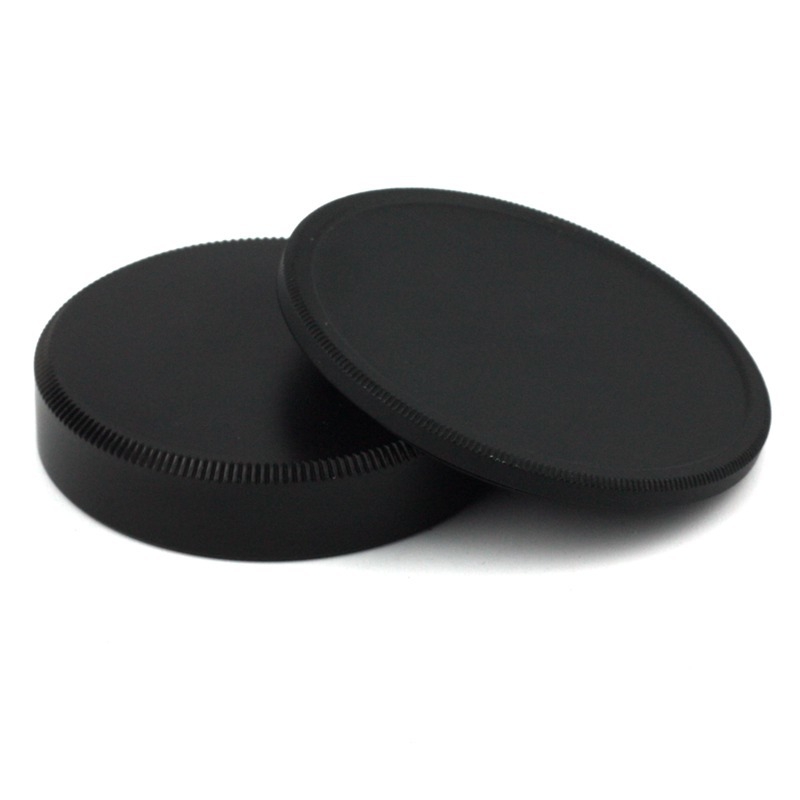 M42 fém testfedél elülső és hátsó objektív sapkával, kompatibilis M42 csavaros objektívhez, OEM feldolgozás