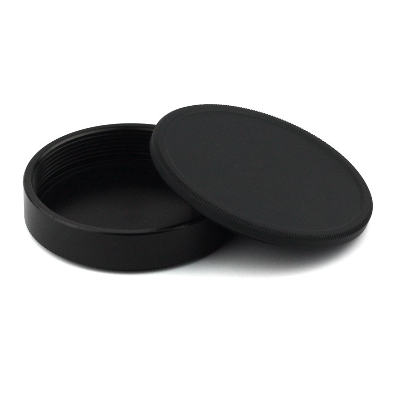 M42 fém testfedél elülső és hátsó objektív sapkával, kompatibilis M42 csavaros objektívhez, OEM feldolgozás