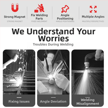 Magnētisks uzstādītājs metināšanai taisnā leņķī — mājsaimniecības lietošanai, lokalizators un fiksēšanas instruments