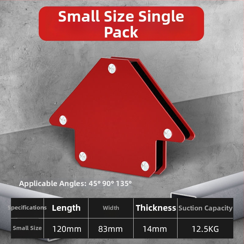 Magnētisks uzstādītājs metināšanai taisnā leņķī — mājsaimniecības lietošanai, lokalizators un fiksēšanas instruments