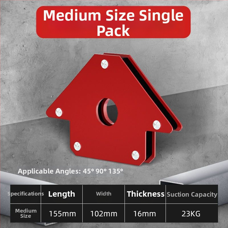 Magnētisks uzstādītājs metināšanai taisnā leņķī — mājsaimniecības lietošanai, lokalizators un fiksēšanas instruments