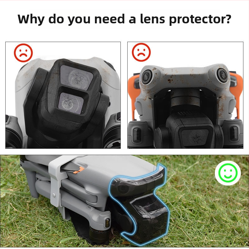 Kryt stabilizátora gimbalu a kryt objektívu pre DJI Mavic Air 3 – prachová ochrana, model EWB9841, OEM značka