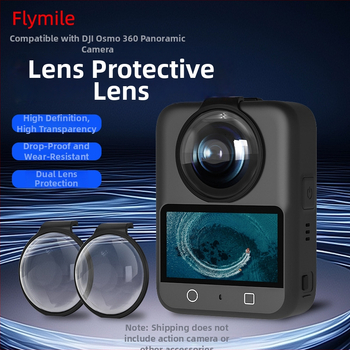 Stiklo apsauginis gaubtelis DJI Osmo 360 panoraminė kamera – antifog lęšis, dulkių dangtelis, OEM prekinis ženklas, įgaliotas privatūs ženklas