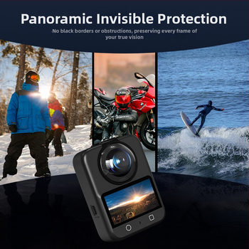 Stiklo apsauginis gaubtelis DJI Osmo 360 panoraminė kamera – antifog lęšis, dulkių dangtelis, OEM prekinis ženklas, įgaliotas privatūs ženklas