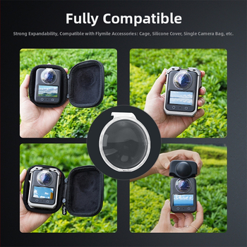 DJI Osmo 360 Panoraminė Kamera: Objektyvo kondensacijos apsauga, Dulkių dangtelis ir Kritimo apsaugos dėklas – OEM prekės ženklas, Spot prekė, Licencijuojamos privatinės prekės ženklai: Taip