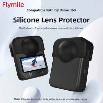 Silikoninis objektyvo dangtelis DJI Osmo 360 – dulkėms atsparus panoraminės veiksmo kameros objektyvo dangtelis (30,2 g)