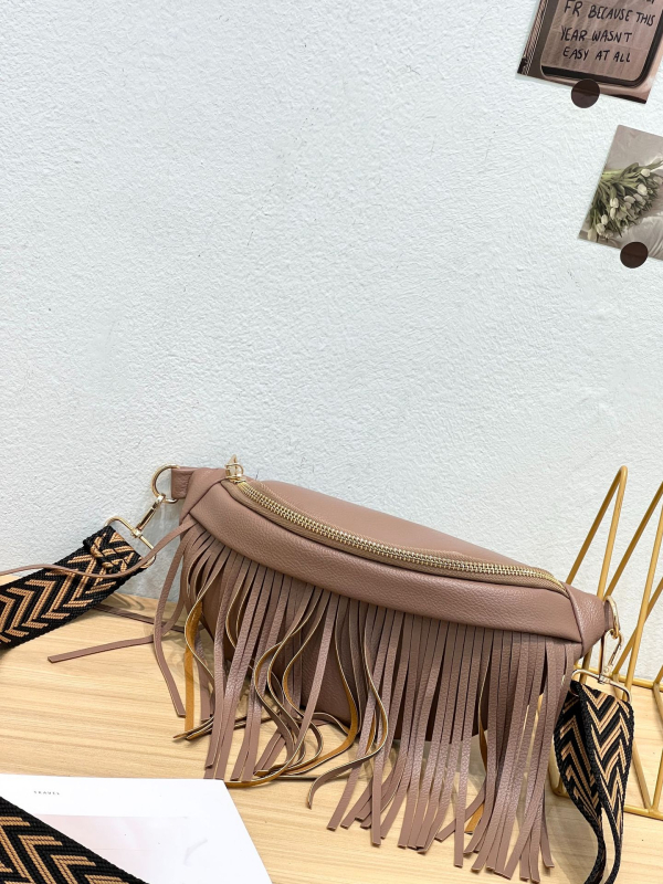 Ženska PU torba za pojas/crossbody – ulični stil, zatvarač, unutarnja džep s zipom, mekani materijal, vanjski otvoreni džep
