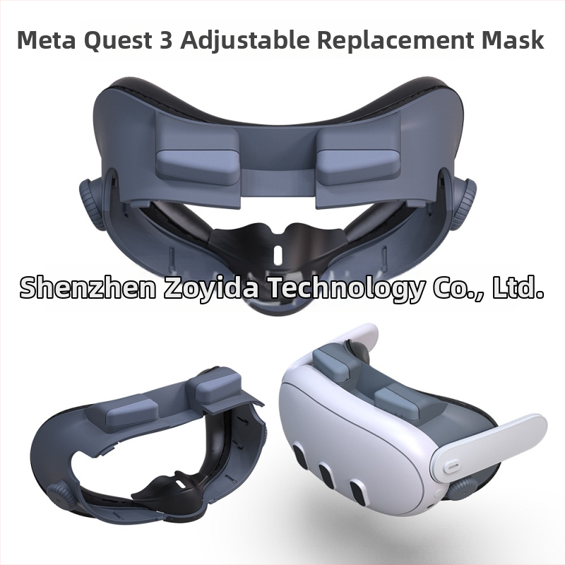 Zamjenska maska za oči za Meta Quest 3, podesiva, mekana, perive pamučne trake, šira i zamjenjiva