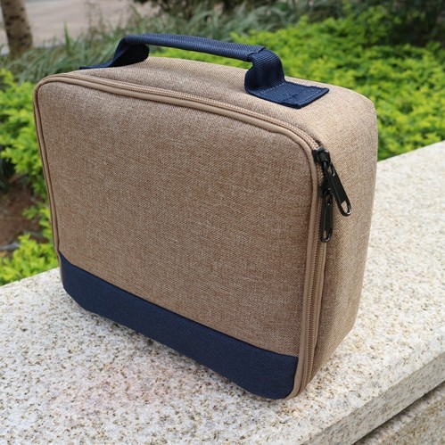 Geantă de depozitare din pânză pentru călătorii, protecție la șocuri, model 02, pentru CD-uri, reviste, rechizite și cosmetice